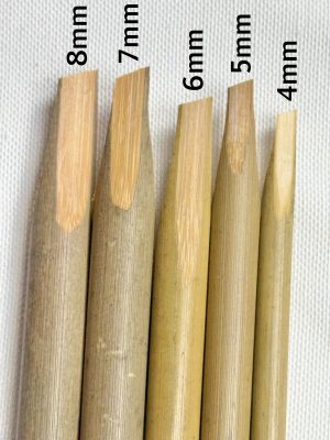 Arabic Farsi Persian Urdu Calligraphy Handmade Bamboo Pen Qalams set of 5 (4mm-8mm) Kalam